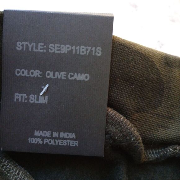 NWT Steven's Jeans Brand Drawstring Camo Sweatpants Joggers Size L - Picture 5 of 9